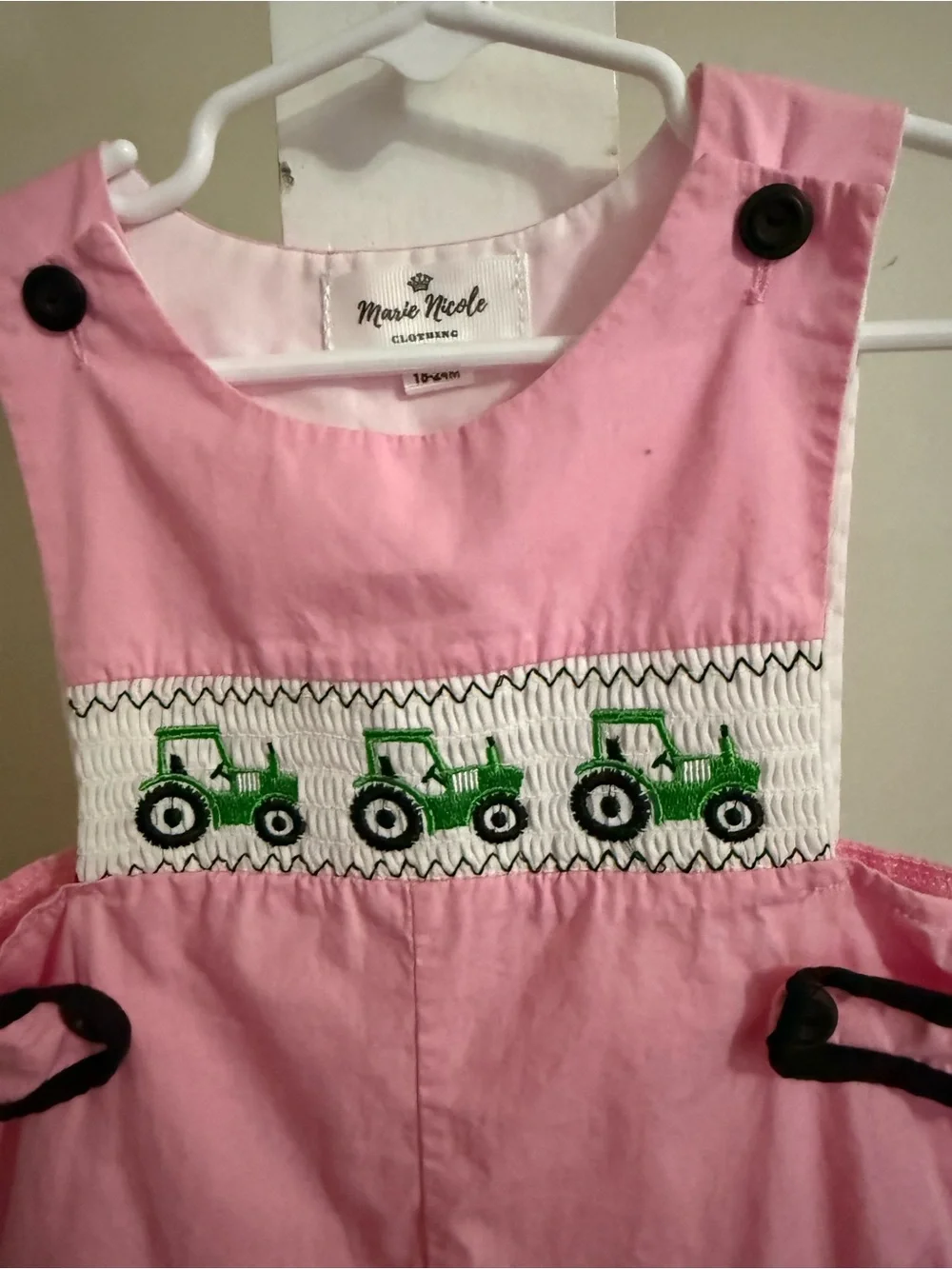 Marie Nicole romper smocking size